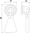 BOYARD.Ручка мебельная RC033MAB.3