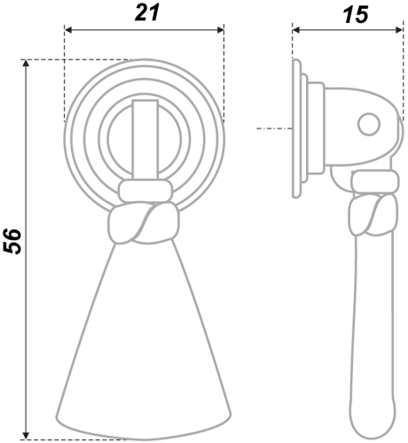 BOYARD.Ручка мебельная RC033MAB.3