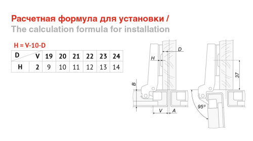 Петля 5201 ВE d5,5 BOYARD H660B/0112