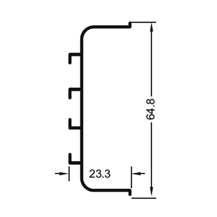 Ручка-профиль G-line "C" Белый матовый XGJB-4582.X91979FT.4200