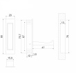BOYARD.Крючок мебельный FANTOM K100BN.12