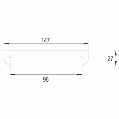 Ручка-скоба мебельная TICK BOYARD Серый RS156GR.3/96