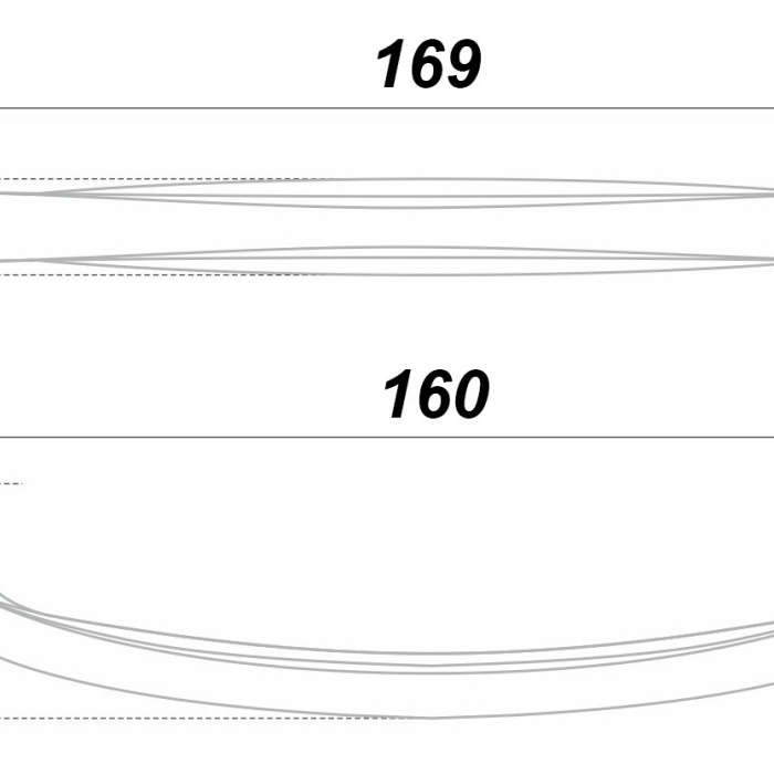 Ручка-скоба мебельная PORTU BOYARD Хром полированный RS443CP.4/160