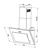 Кухонная вытяжка наклонная LEX MIKA GS 600 WHITE