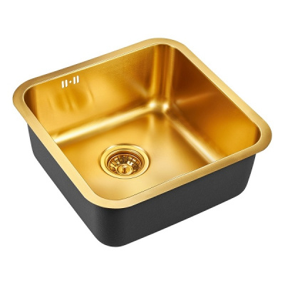 Мойка из нержавеющей стали Emar EMB-127A PVD Nano Golden 450х450мм