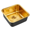 Мойка из нержавеющей стали Emar EMB-127A PVD Nano Golden 450х450мм