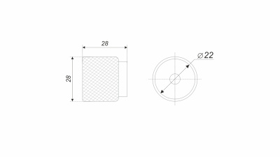 Ручка-кнопка мебельная ROLL BOYARD Сатиновый хром RC288SC.4