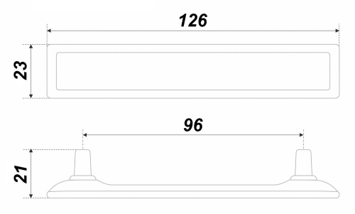 BOYARD.Ручка мебельная TOTEM RS123MAB.4/96/Bg