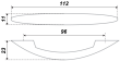 BOYARD.Ручка S1160/96 RS011SC.3/96