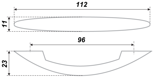 BOYARD.Ручка S1160/96 RS011SC.3/96