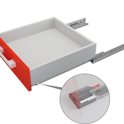 Направляющие шариковые скрытого монтажа B-slide BOYARD DB8881Zn/550