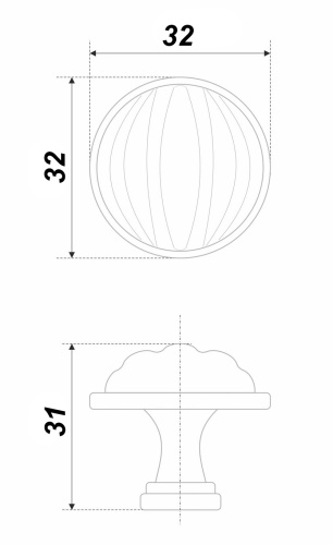 BOYARD.Ручка мебельная TIFFANY RC121BAZ.4/W