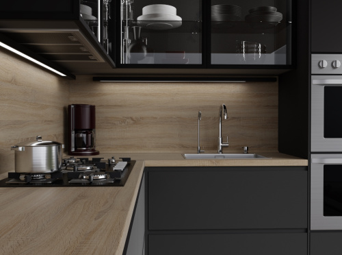 Столешница Sonoma oak light 3230/Mw Slotex 4200х600х40 мм