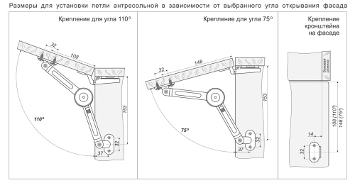 Газлифт антресольный BOYARD MK02