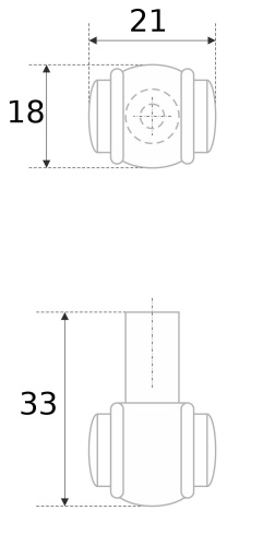 BOYARD.Ручка мебельная BAMBOO RC019BSBN.4