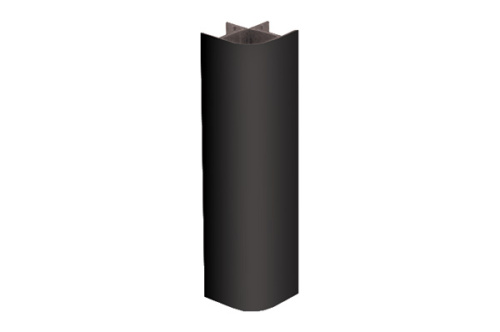 Угол 90* для цоколя ПВХ черный Thermoplast 1905