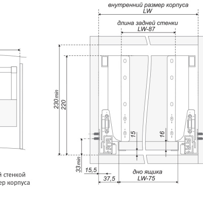 BOYARD.Прям. рейлинг наполн., белый, 1200мм SBR07/W/1200