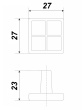 BOYARD.Ручка мебельная DONNA RC114MAB/Bg.4
