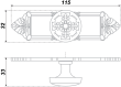 BOYARD.Ручка мебельная RC058AB.5