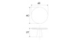 Ручка мебельная TOBBY RC035BL.4 BOYARD