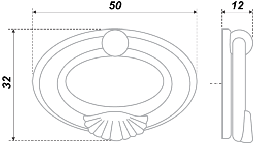 BOYARD.Ручка C2720 RC027AB.3