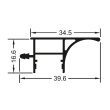 Ручка-профиль врезная LED G-line "T" Белый XGJB-4868.WHT.4200