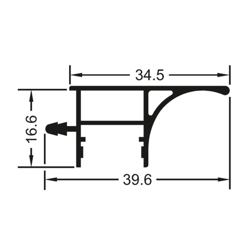 Ручка-профиль врезная LED G-line "T" Белый XGJB-4868.WHT.4200