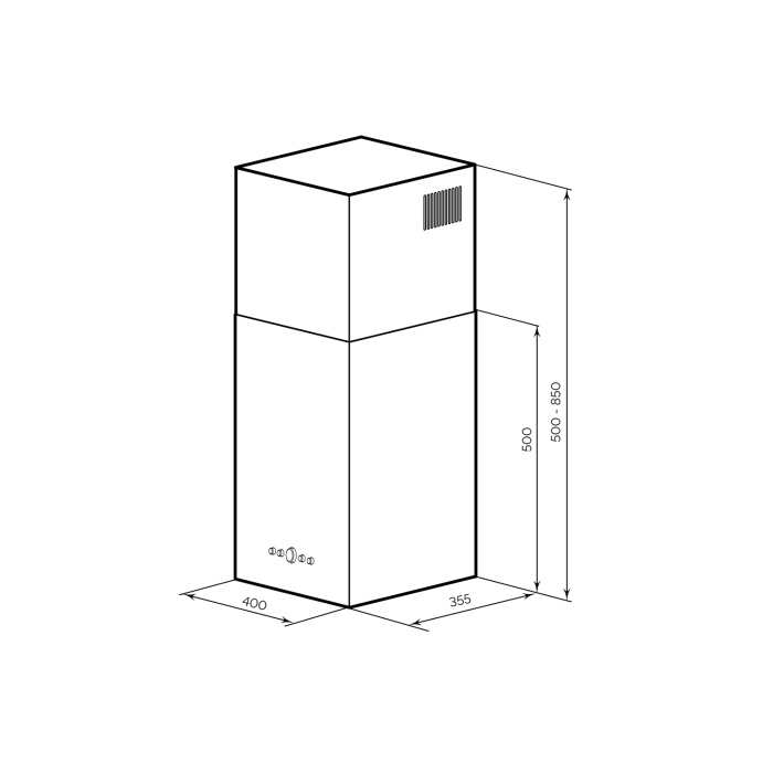 Кухонная вытяжка настенная LEX MONO 400 INOX