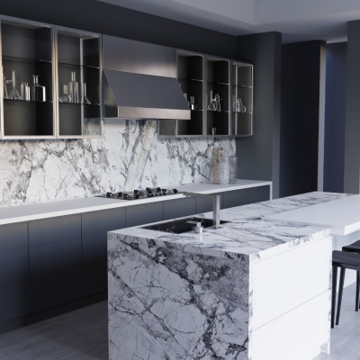 Столешница Brazilian marble 8055/Sl Slotex 4200х600х40 мм
