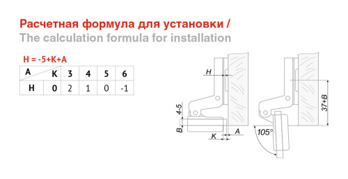 Мини-петля вкладная для стекла BOYARD H502C/1410