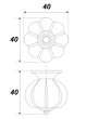 BOYARD.Ручка мебельная POLLY RC055AB.3/W17