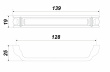 BOYARD.Ручка мебельная IRIS 15510Z12801.09 RS500MAB.1/128