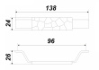 BOYARD.Ручка мебельная LOFT RS322MBDN.5/96
