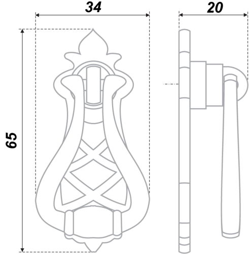 BOYARD.Ручка мебельная RC050AB.3