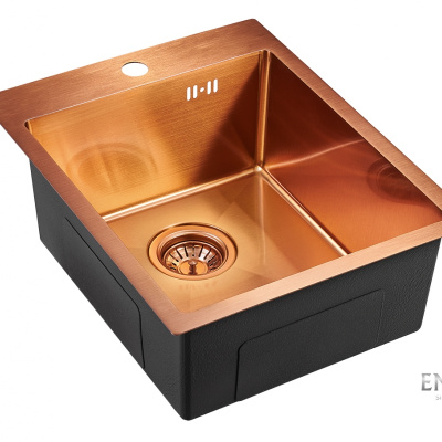 Мойка из нержавеющей стали Emar EMB-128А PVD Nano Coppery 410х510мм