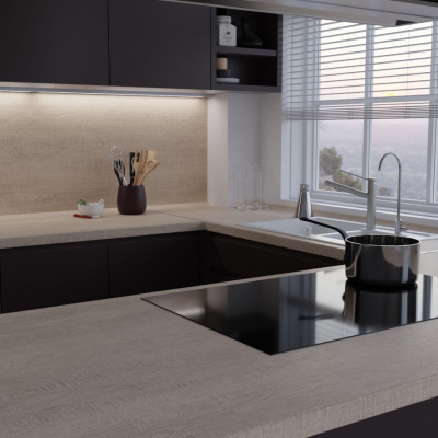 Столешница Sawbury oak light 7141/Sc Slotex 4200х600х40 мм