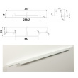 BOYARD.Ручка торцевая Ray 597 мм хром сатиновый RT109SC.1/000/600