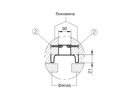 Ручка-профиль GOLA FIRMAX "C" Белый FRM9203.W