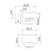 Полкодержатель с регулировочным фиксатором BOYARD P401CP.60